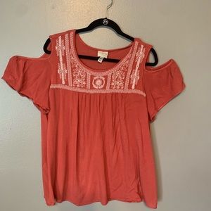 2/$18 St. Johns Bay cold shoulder top